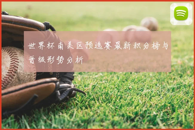世界杯南美区预选赛最新积分榜与晋级形势分析